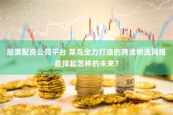 股票配资公司平台 菜鸟全力打造的跨境物流网络能撑起怎样的未来？