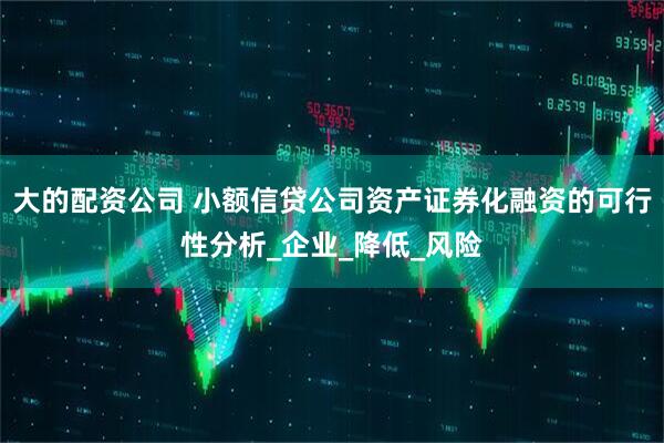 大的配资公司 小额信贷公司资产证券化融资的可行性分析_企业_降低_风险
